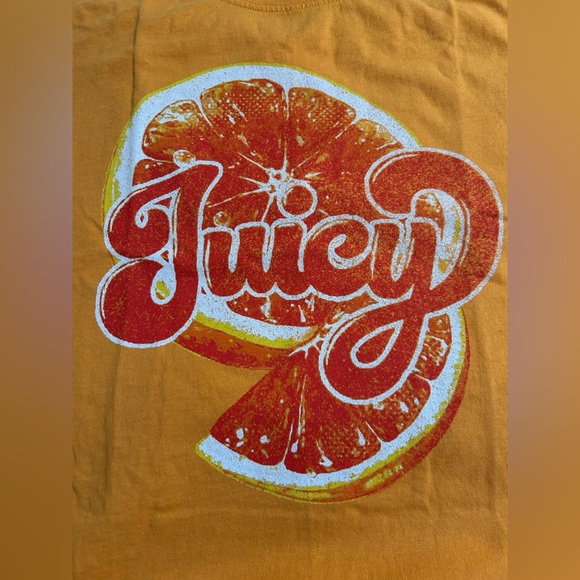 Free People&Ragabond Harvest Vintage Wash Tee. Color Juicy Orange - Picture 6 of 9